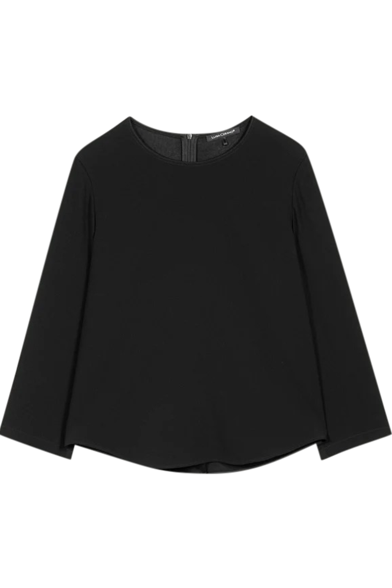 Bluse aus Techno-Sablé von LUISA CERANO. Bluse aus Techno-Sablé von LUISA CERANO.