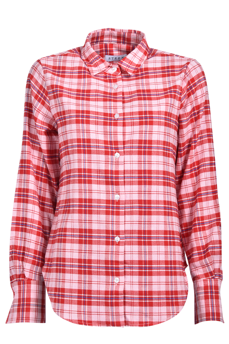 Bluse aus Flanell-Karo von STEEN.