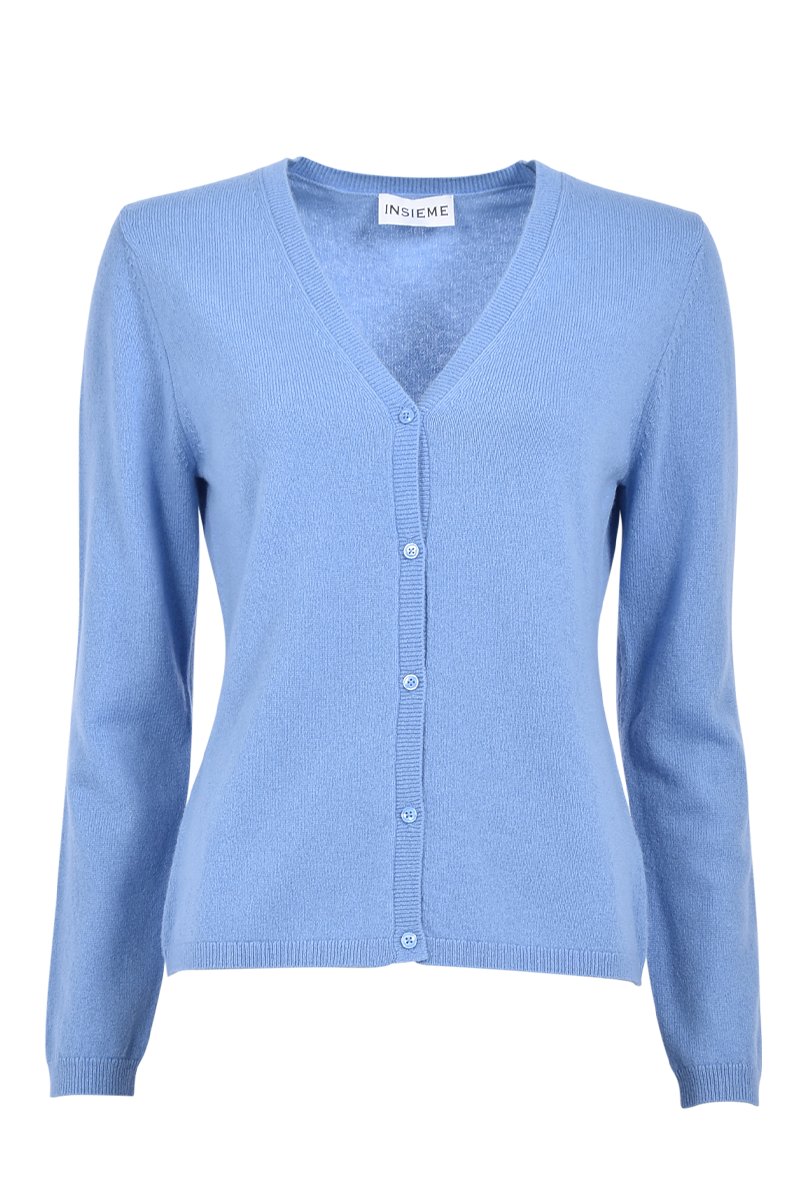 Klassischer Cardigan aus 100% Kaschmir von INSIEME.