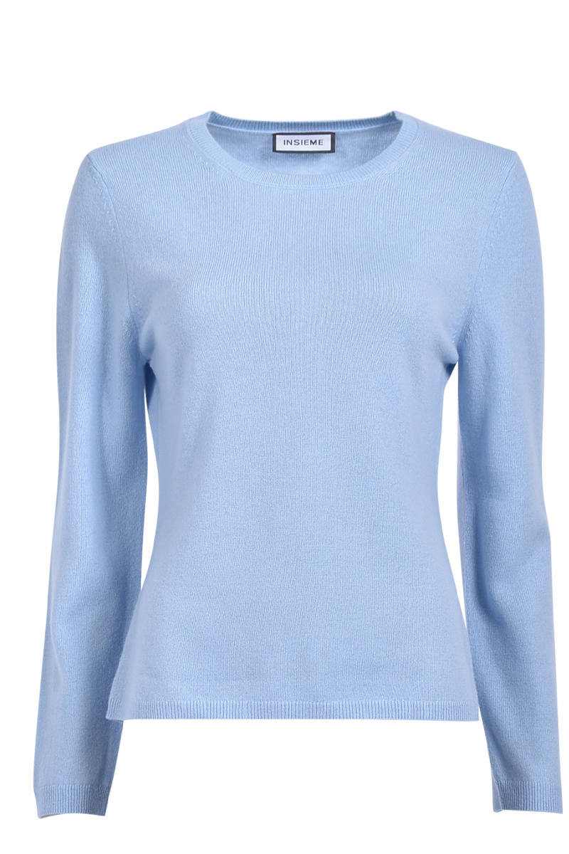 Klassischer Rundhals-Pullover aus 100% Kaschmir von INSIEME.