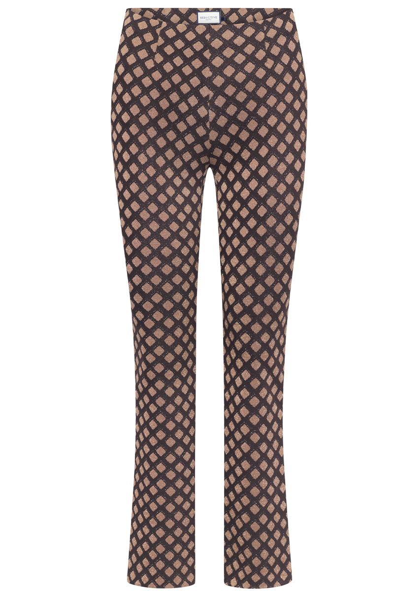 Jerseyhose mit Hahnentrittmuster "Cindessa" von SEDUCTIVE