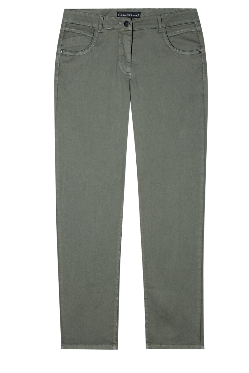 High-Stretch-Tapered-Denim von LUISA CERANO.