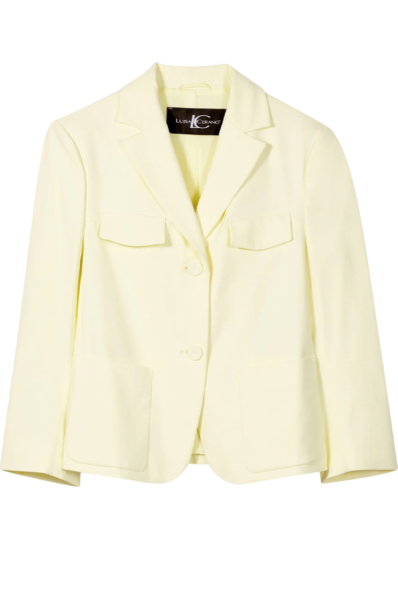 Twill-Blazerjacke von LUISA CERANO.