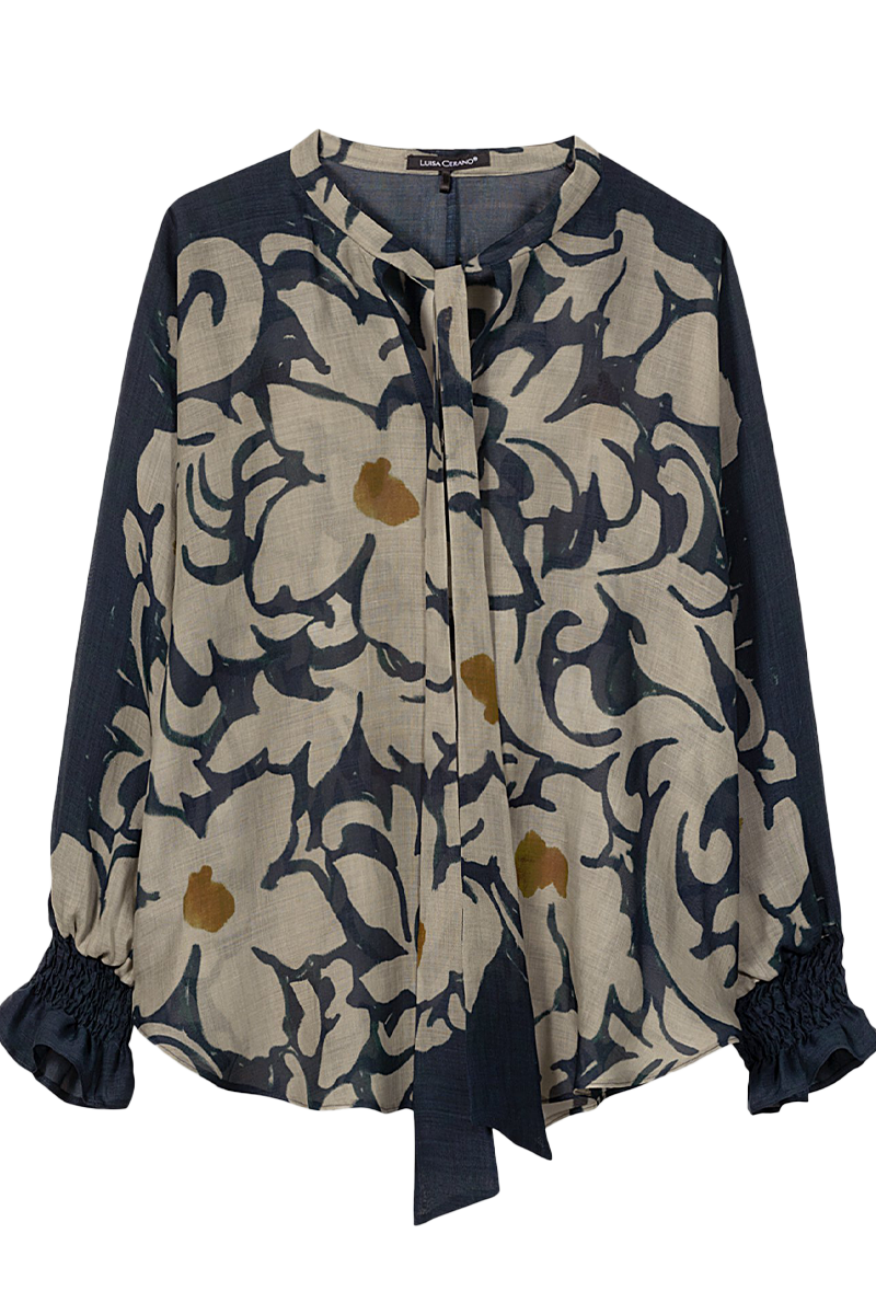 Bluse mit Flower-Print von LUISA CERANO.