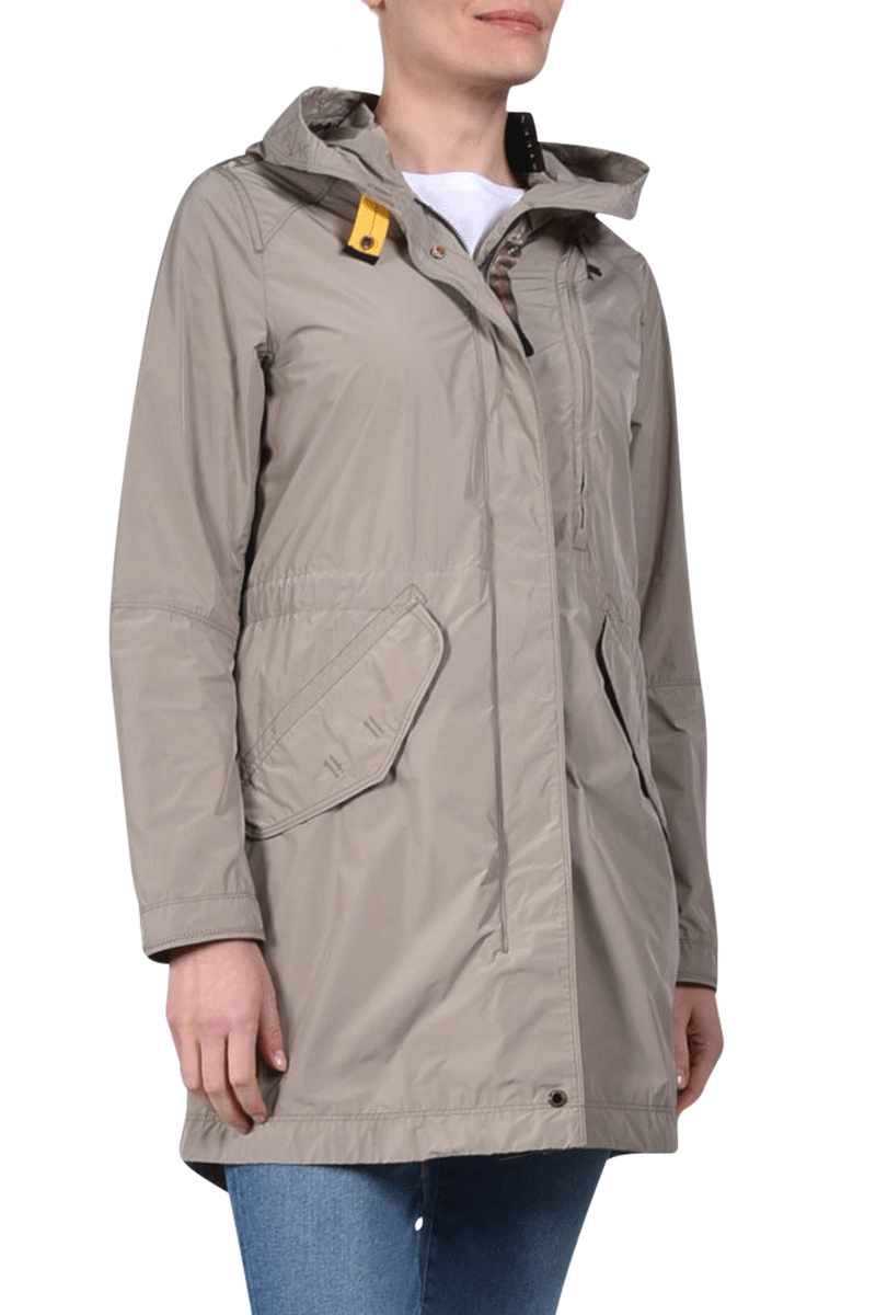 Nylon-Parka mit Kapuze