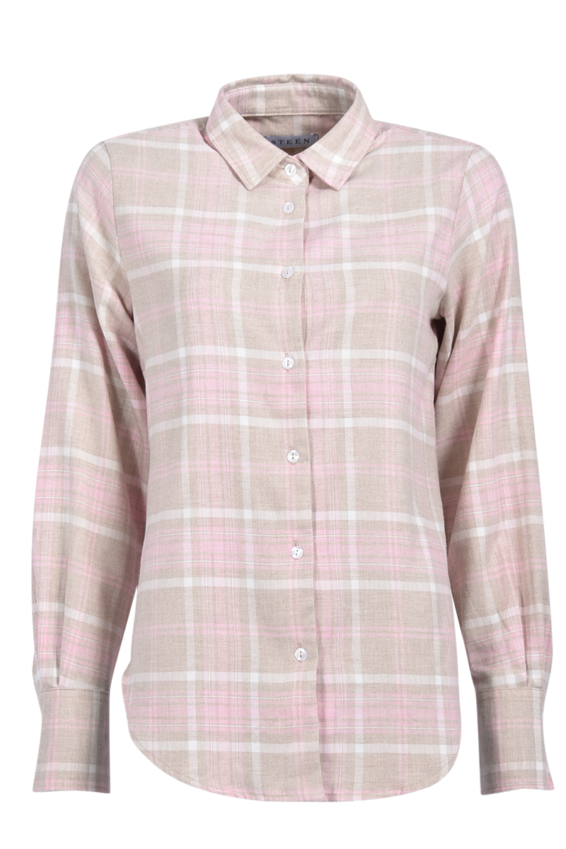 Bluse aus Flanell-Karo von STEEN.