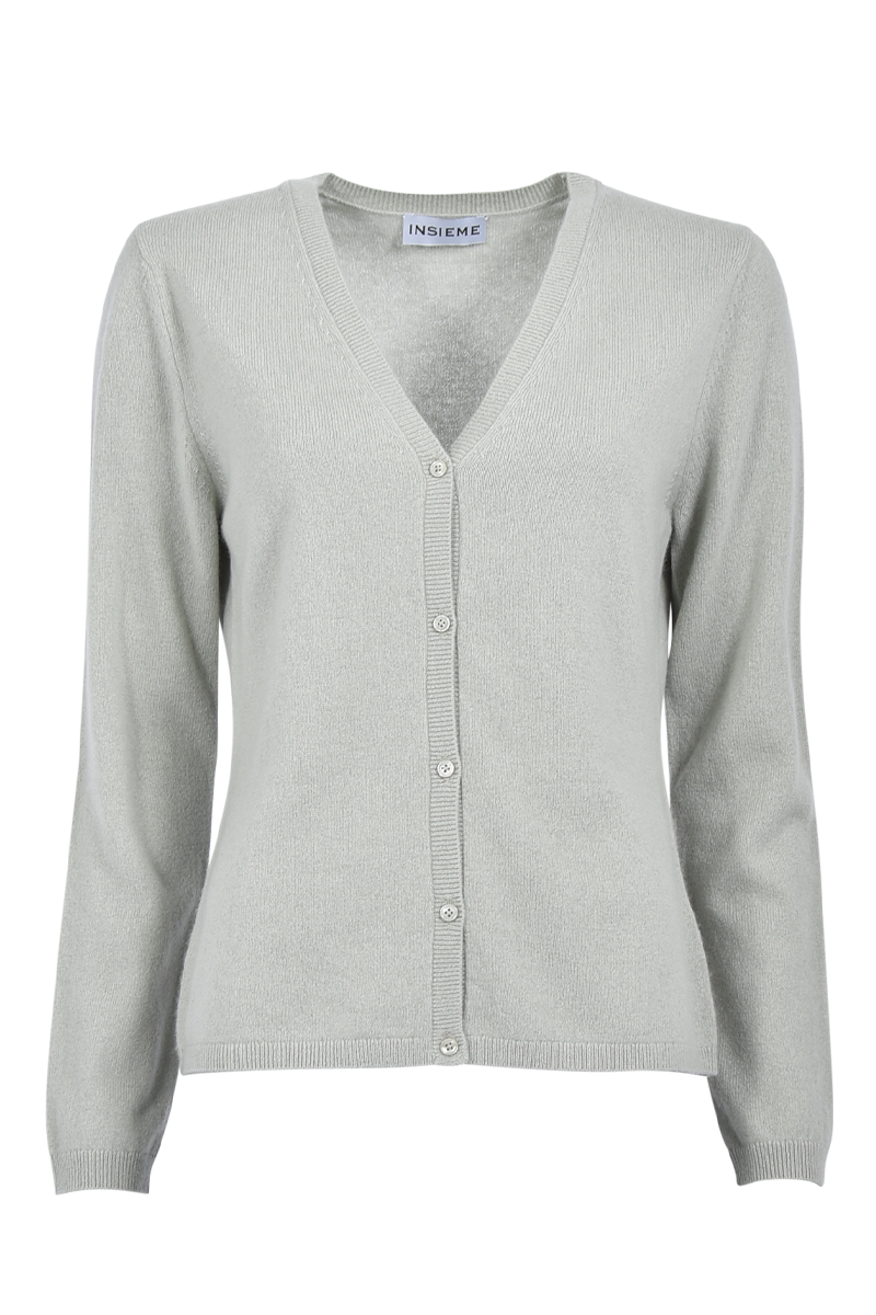 Klassischer Cardigan aus 100% Kaschmir von INSIEME.