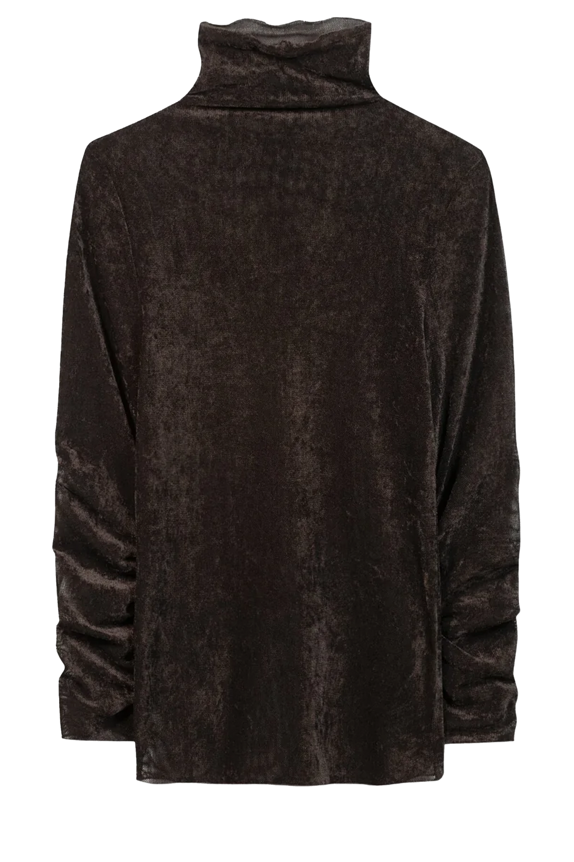 Samt-Turtleneck-Shirt von LUISA CERANO.