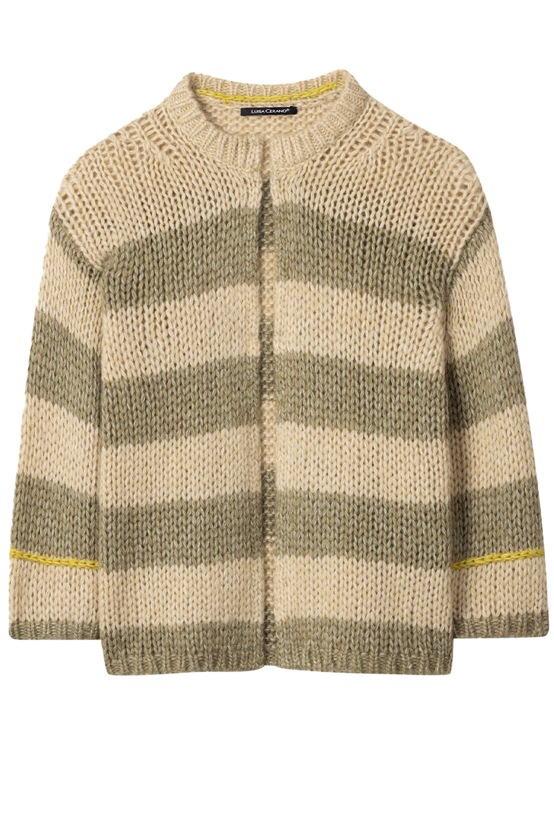 Blockstreifen-Cardigan von LUISA CERANO.