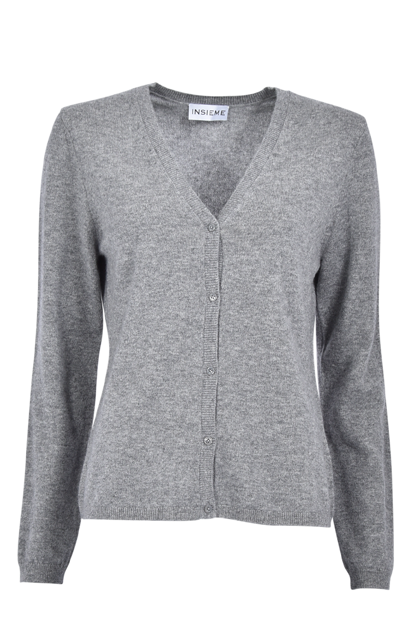 Klassischer Cardigan aus 100% Kaschmir von INSIEME.