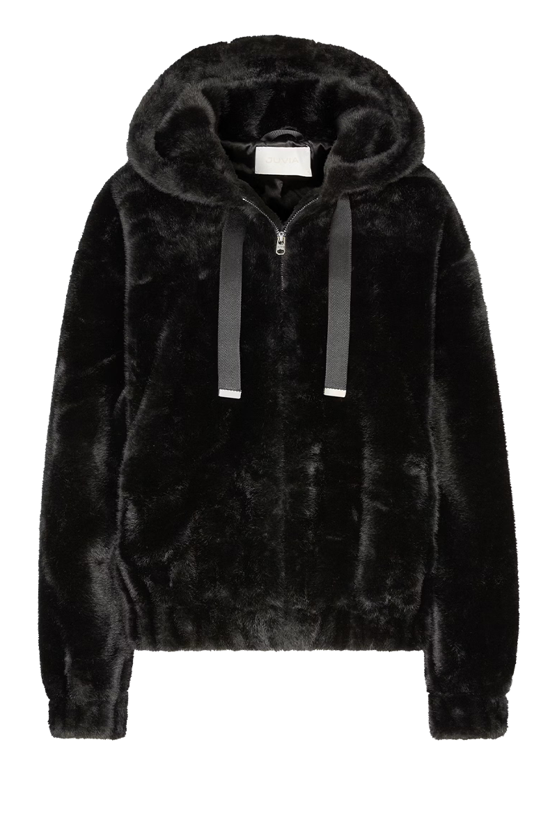 Faux Fur Kapuzenjacke "Naja" von JUVIA.