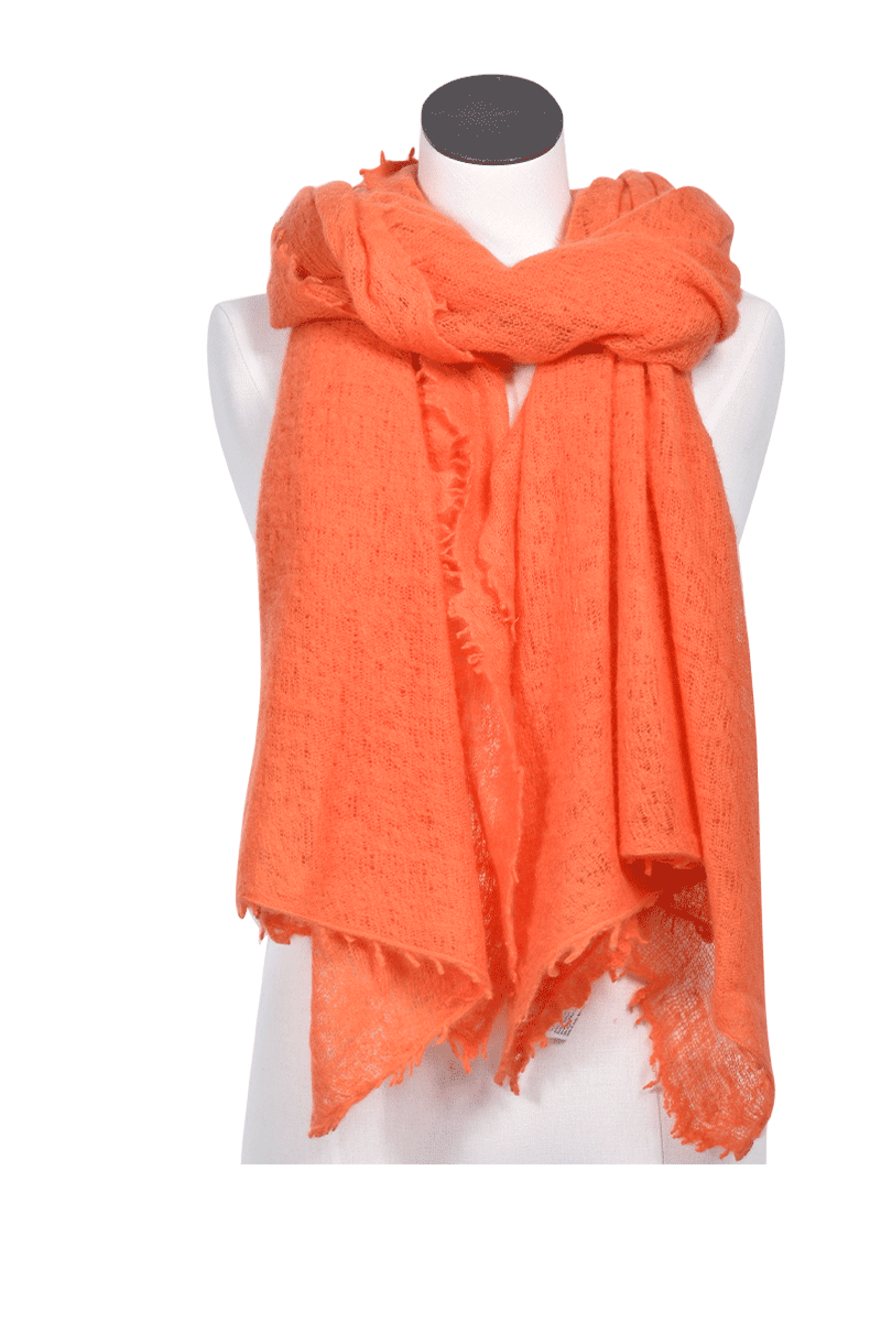 Edles Cashmere-Tuch von PUR SCHOEN, Apfelsine Edles Cashmere-Tuch von PUR SCHOEN, Apfelsine