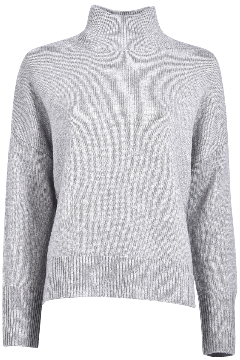 Stehkragenpullover mit verlängertem Rückteil von INSIEME.