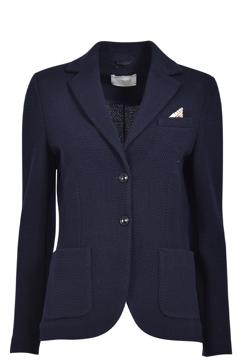 Wollblazer mit Wabenmuster von CIRCOLO.