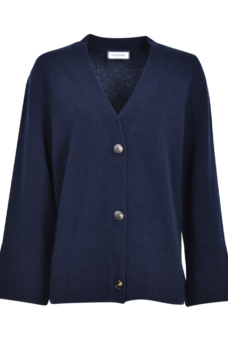 Cardigan mit weiten Ärmeln und breiten Säumen von INSIEME.