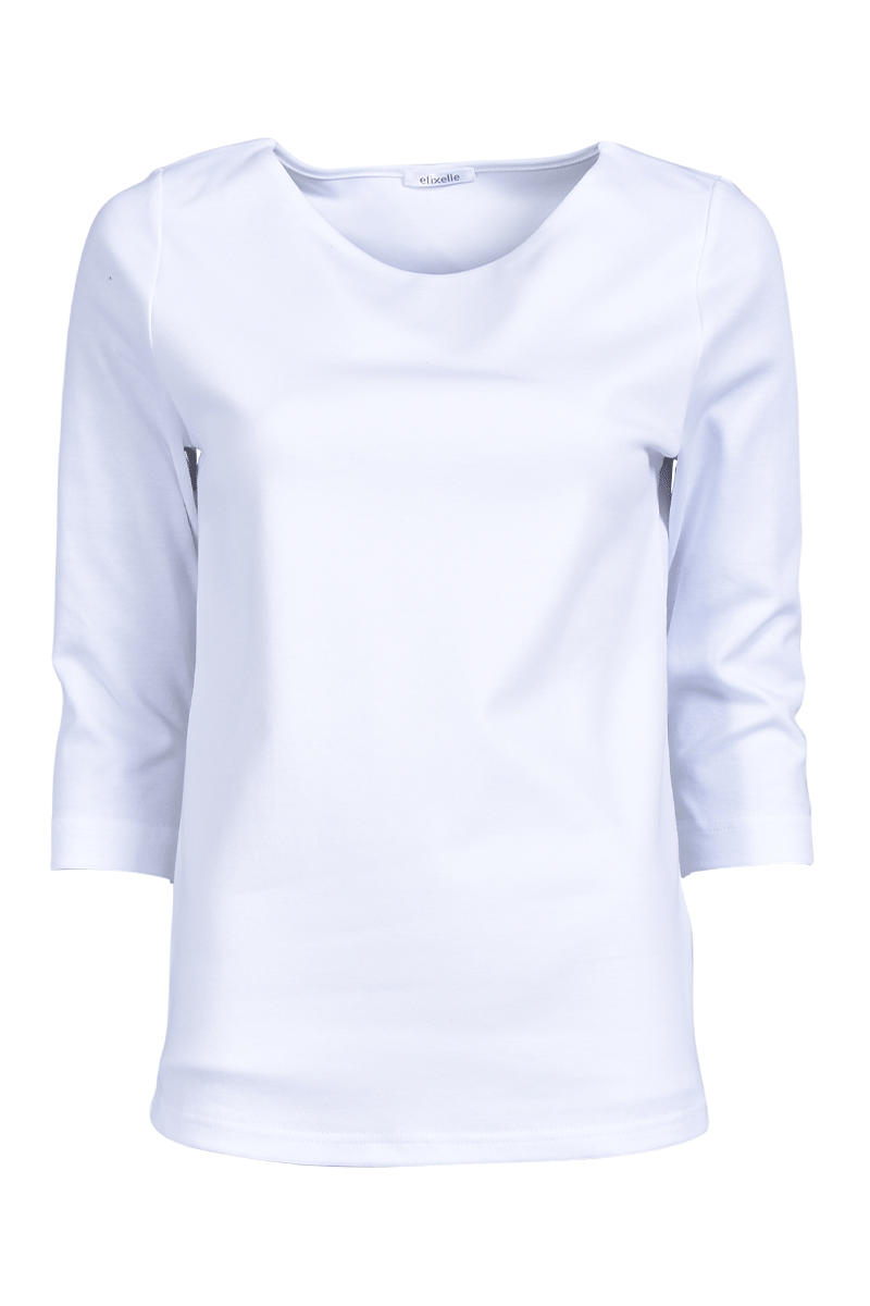Baumwollshirt mit U-Boot-Ausschnitt von EFIXELLE
