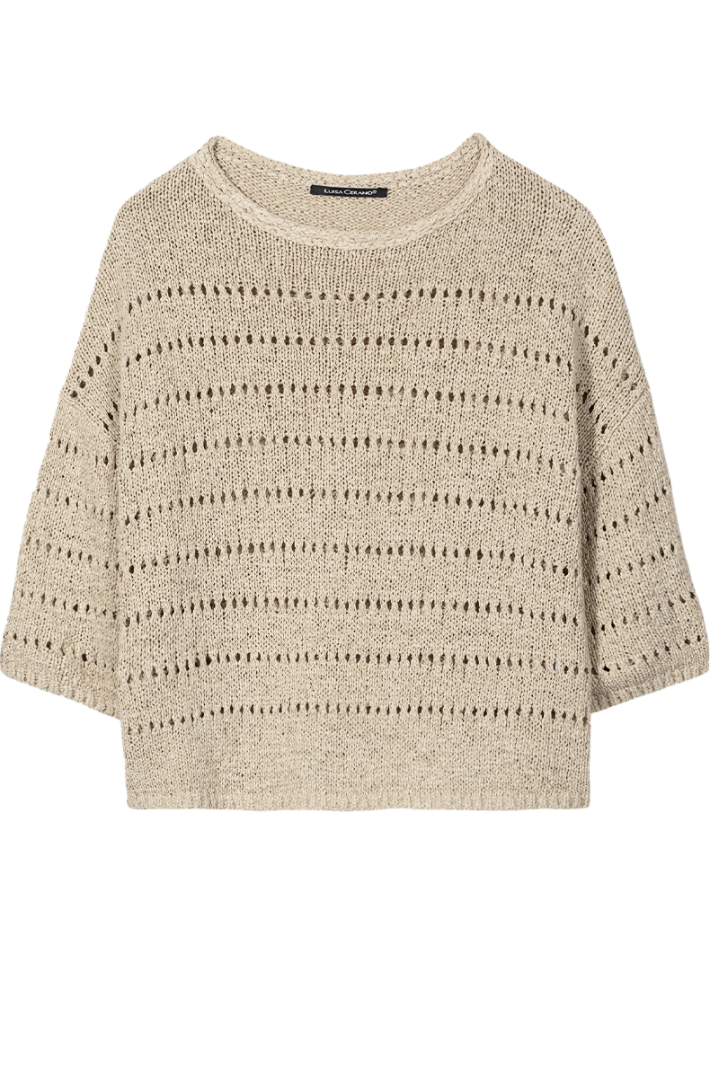 Pullover mit Ajour-Muster von LUISA CERANO.