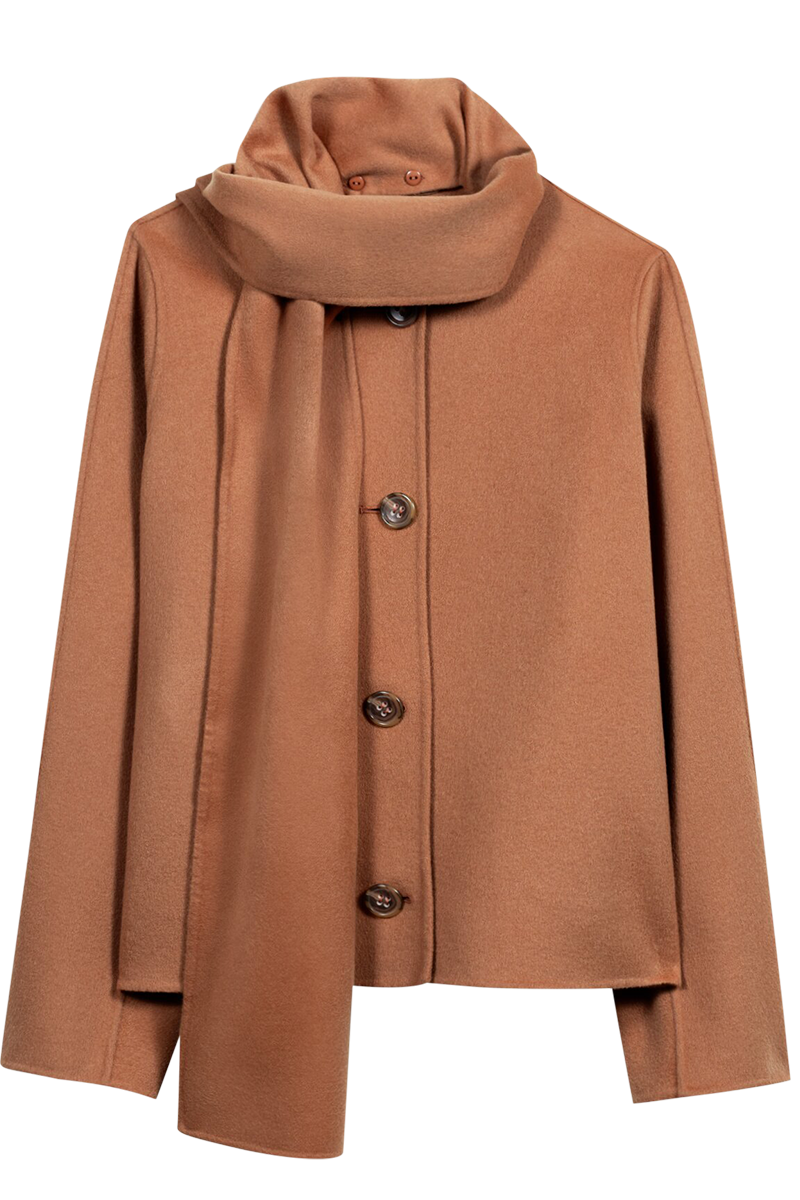 Doubleface-Jacke mit Schal von LUISA CERANO.