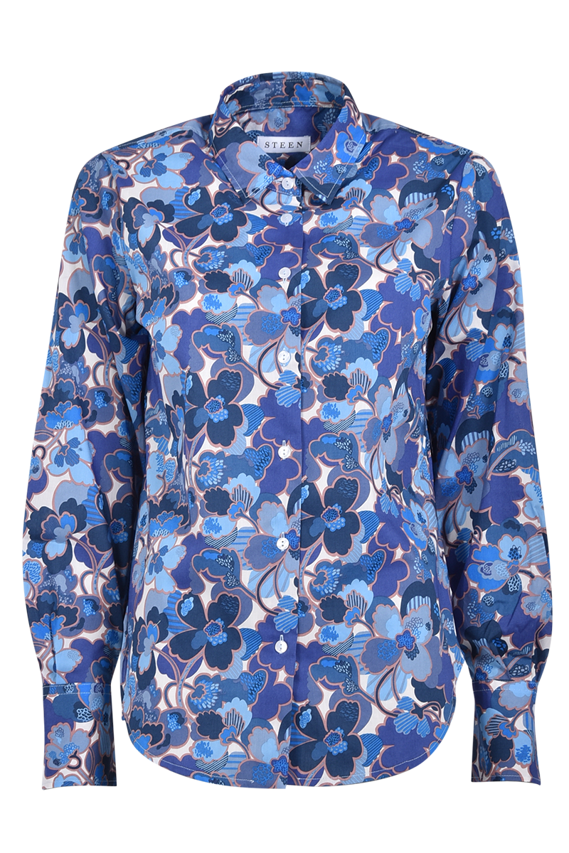 Bluse mit großem Liberty-Blumenmuster von STEEN.