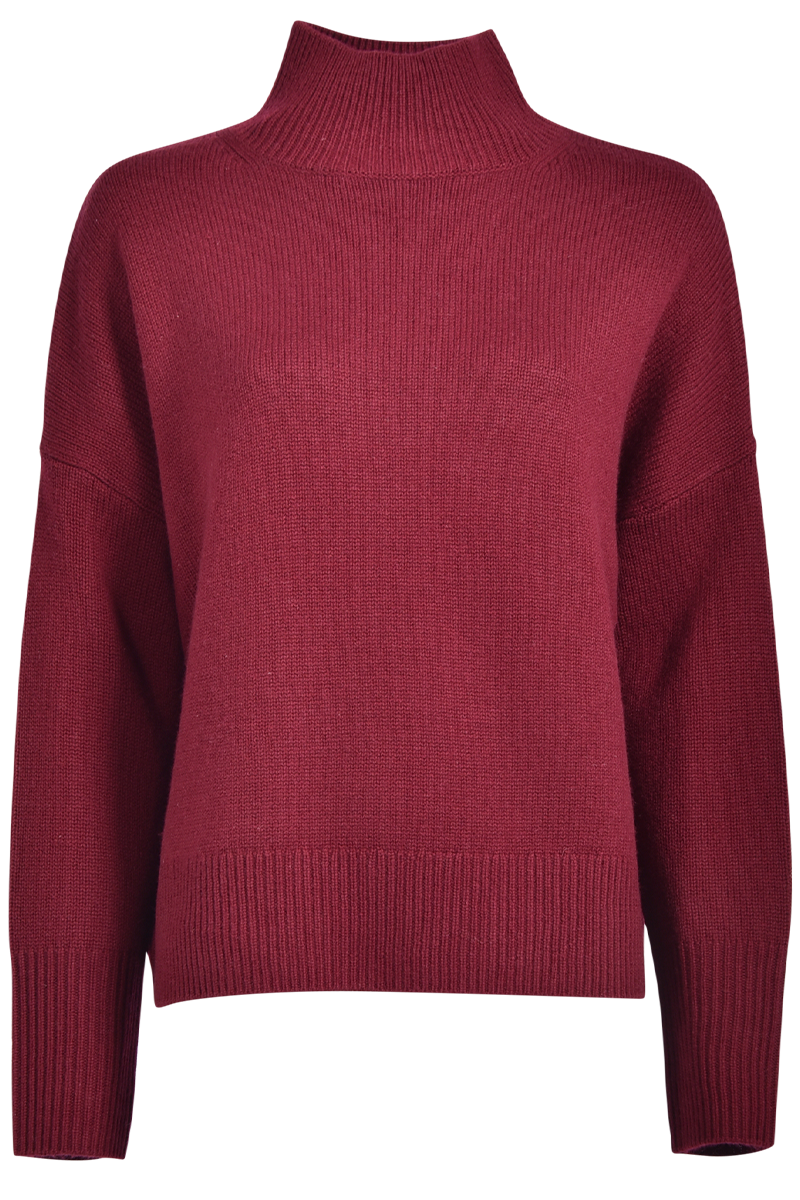 Stehkragenpullover mit verlängertem Rückteil von INSIEME.