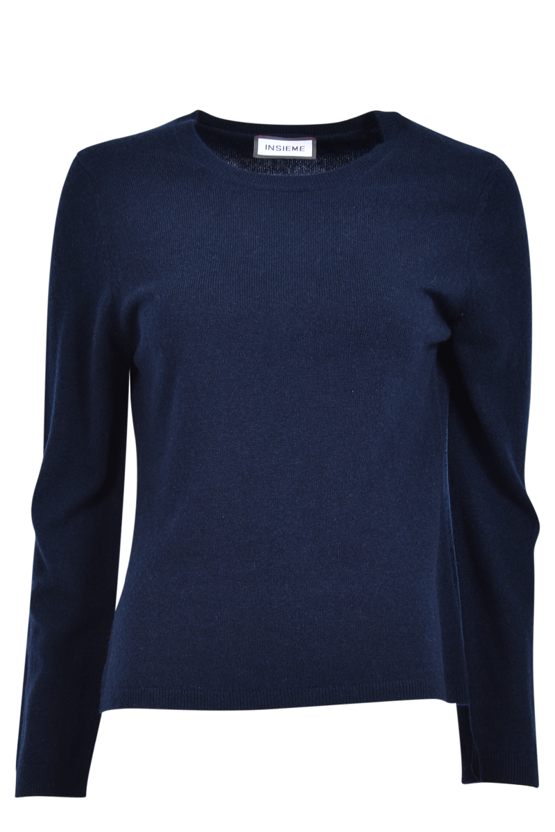 Klassischer Rundhals-Pullover aus 100% Kaschmir von INSIEME.