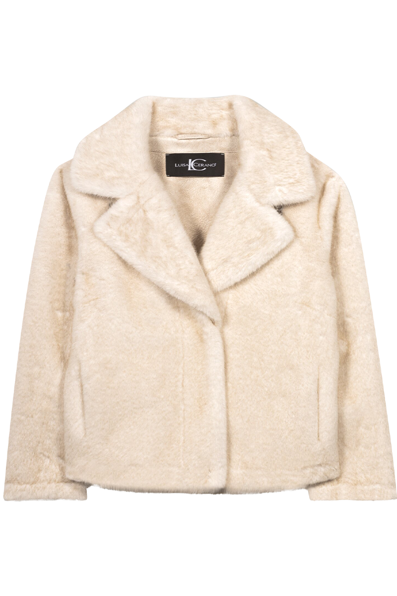 Jacke in Fell-Optik von LUISA CERANO.