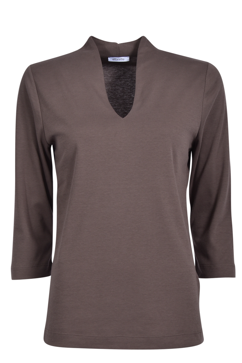 Kelchkragenshirt aus Baumwolle von EFIXELLE