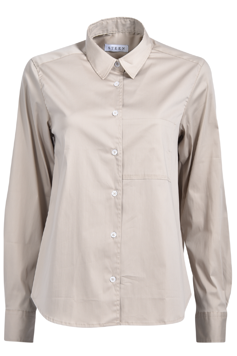 Bluse in A-Linie mit Brusttasche von STEEN.