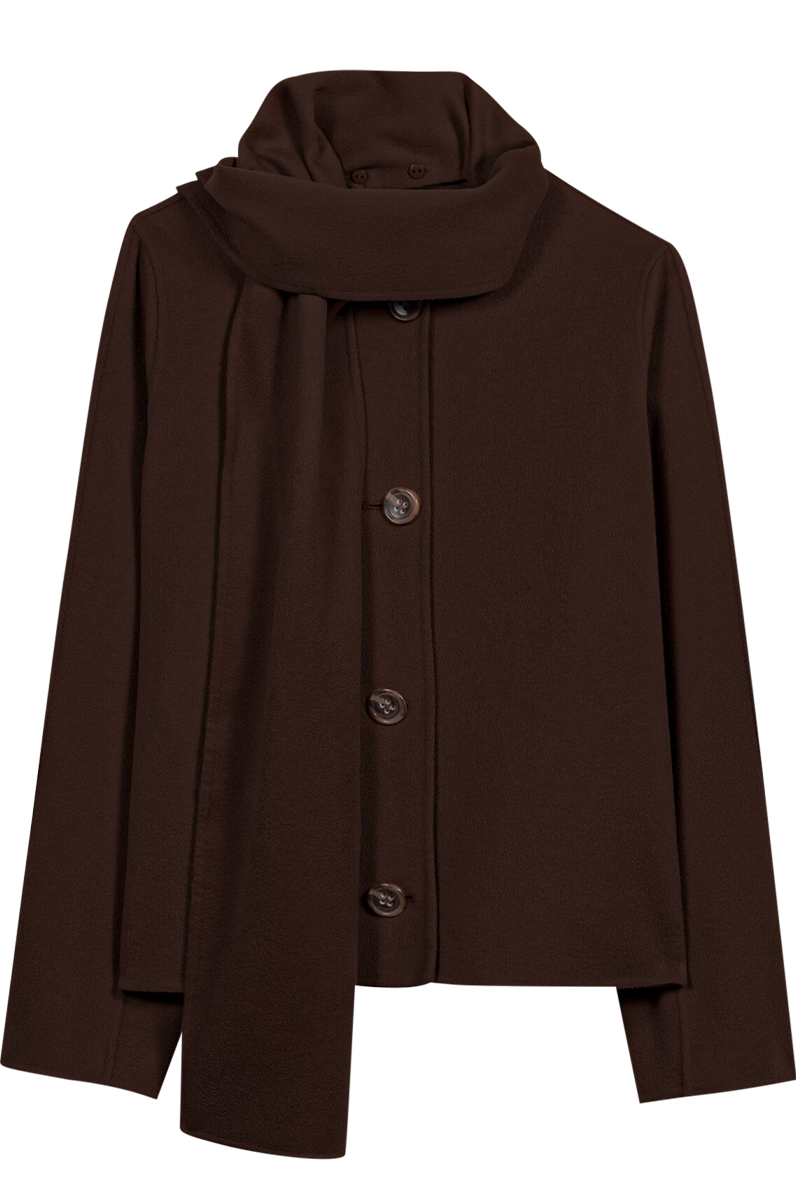Doubleface-Jacke mit Schal von LUISA CERANO.