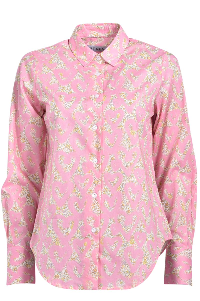 Hemdbluse mit Herz-Blumenranke von STEEN