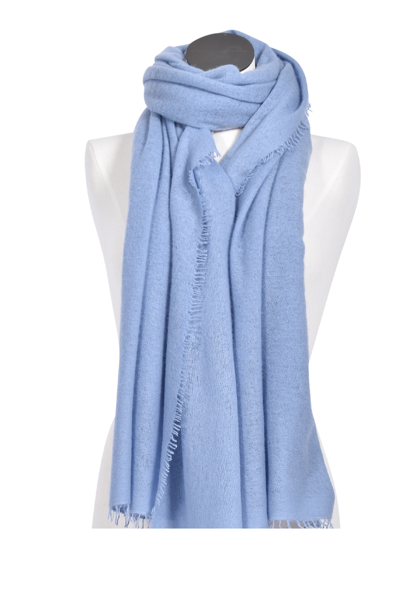 Edles Cashmere-Tuch von PUR SCHOEN, Iceblue dark