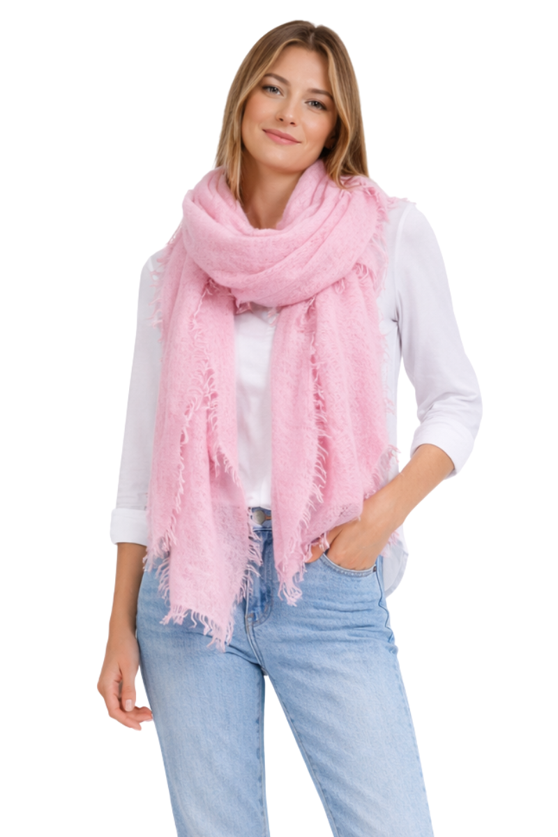 Edles Cashmere-Tuch von PUR SCHOEN, Rose