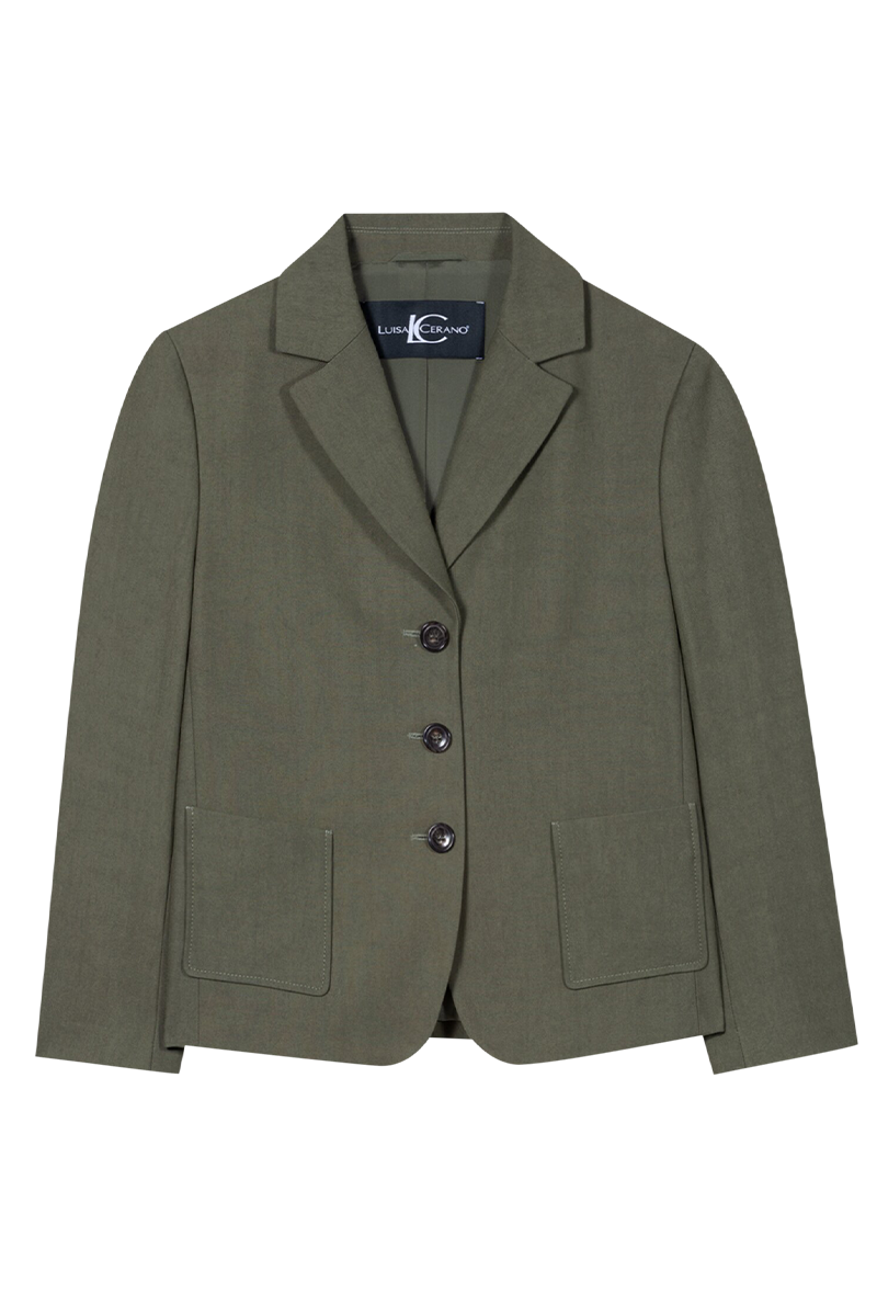 Blazer mit Panama-Bindung von LUISA CERANO. 