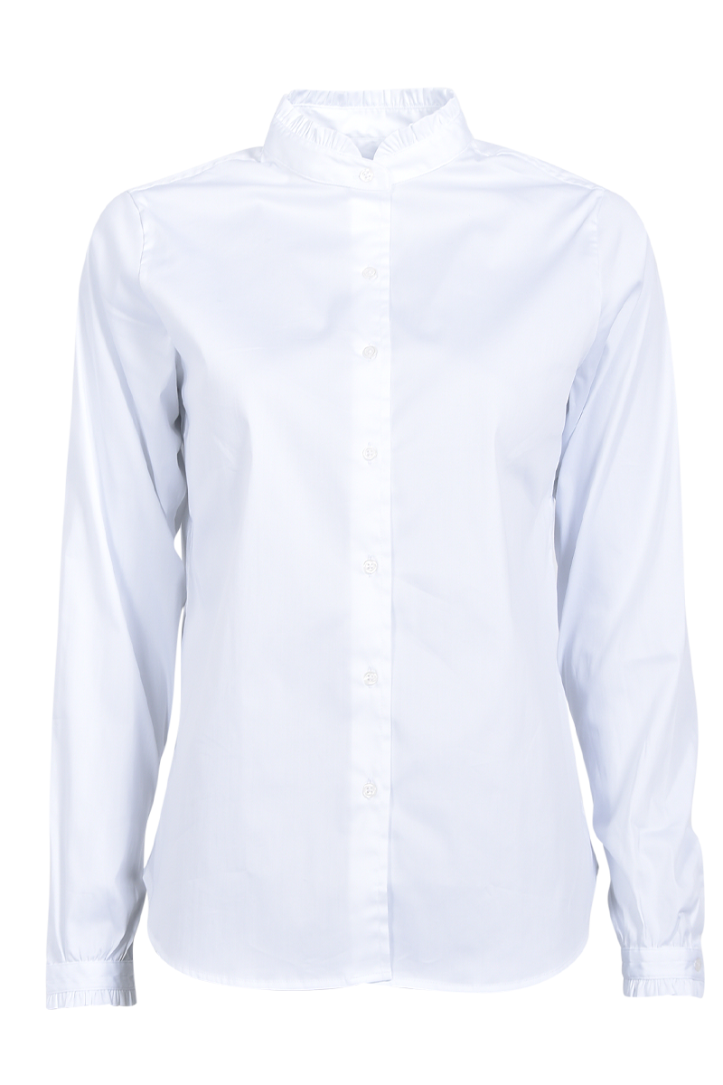 Baumwollbluse mit Rüsche von STEEN.