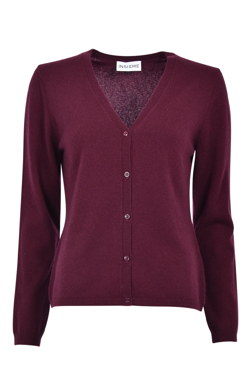 Klassischer Cardigan aus 100% Kaschmir von INSIEME.