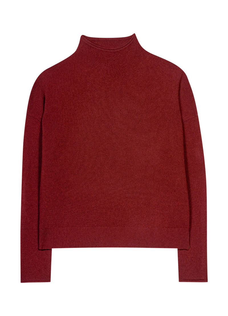 Stehkragen-Pullover aus Kaschmir-Mix von LUISA CERANO. Stehkragen-Pullover aus Kaschmir-Mix von LUISA CERANO.