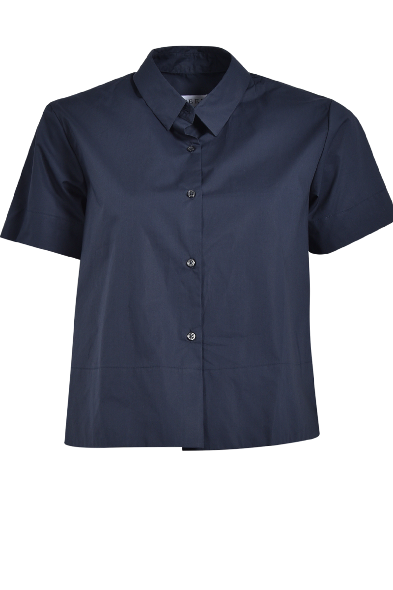 Bluse mit Kurzarm und "Papertouch" von STEEN.