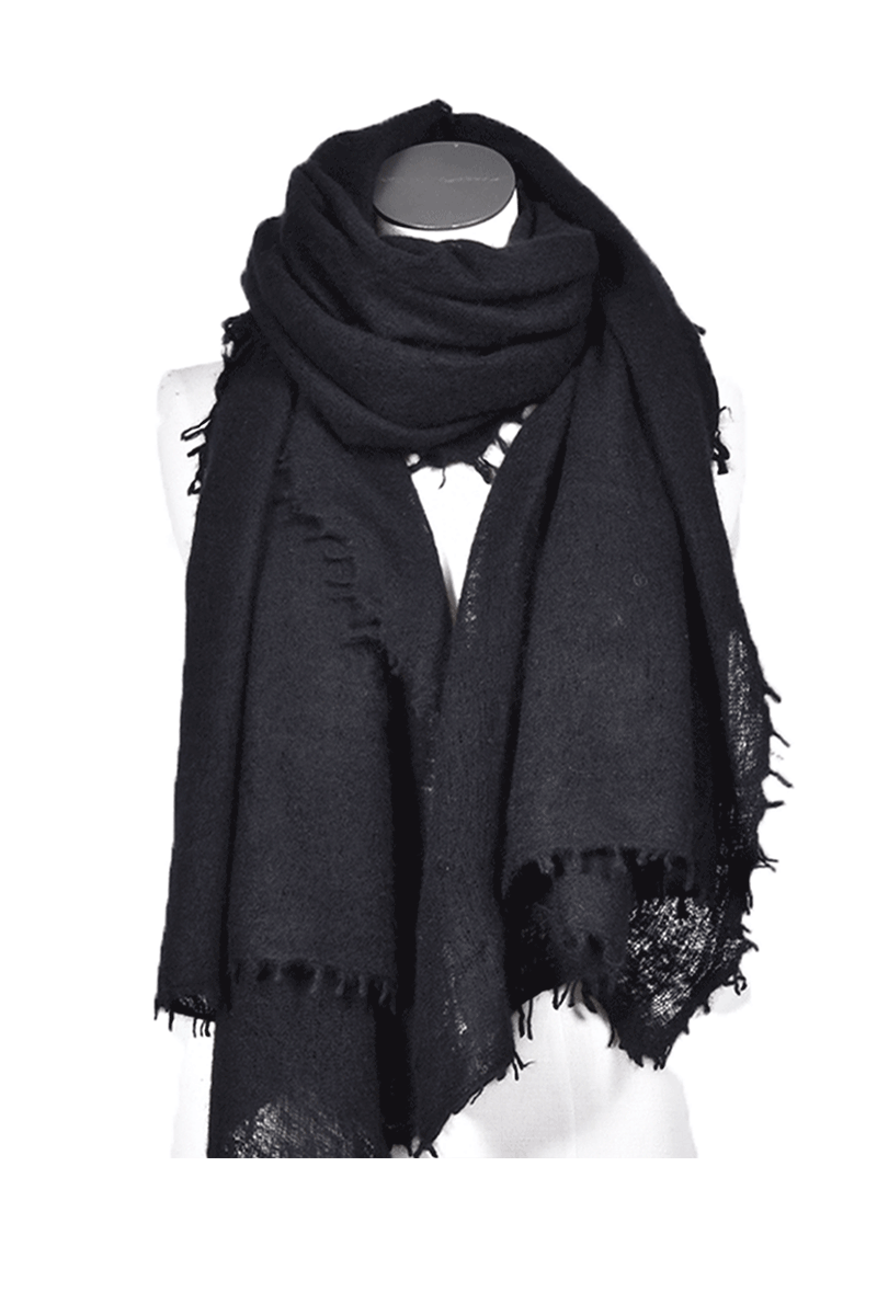 Edles Cashmere-Tuch von PUR SCHOEN, Schwarz Edles Cashmere-Tuch von PUR SCHOEN, Schwarz