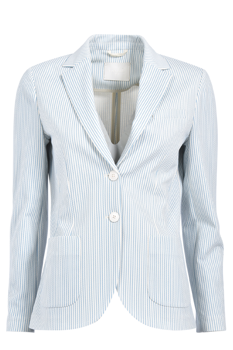 Leichter Jersey-Blazer mit Streifen-Muster von CIRCOLO.