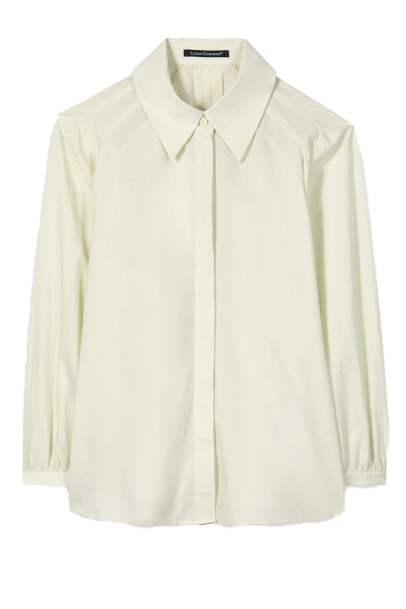 Hemdbluse aus Baumwollvoile von LUISA CERANO.