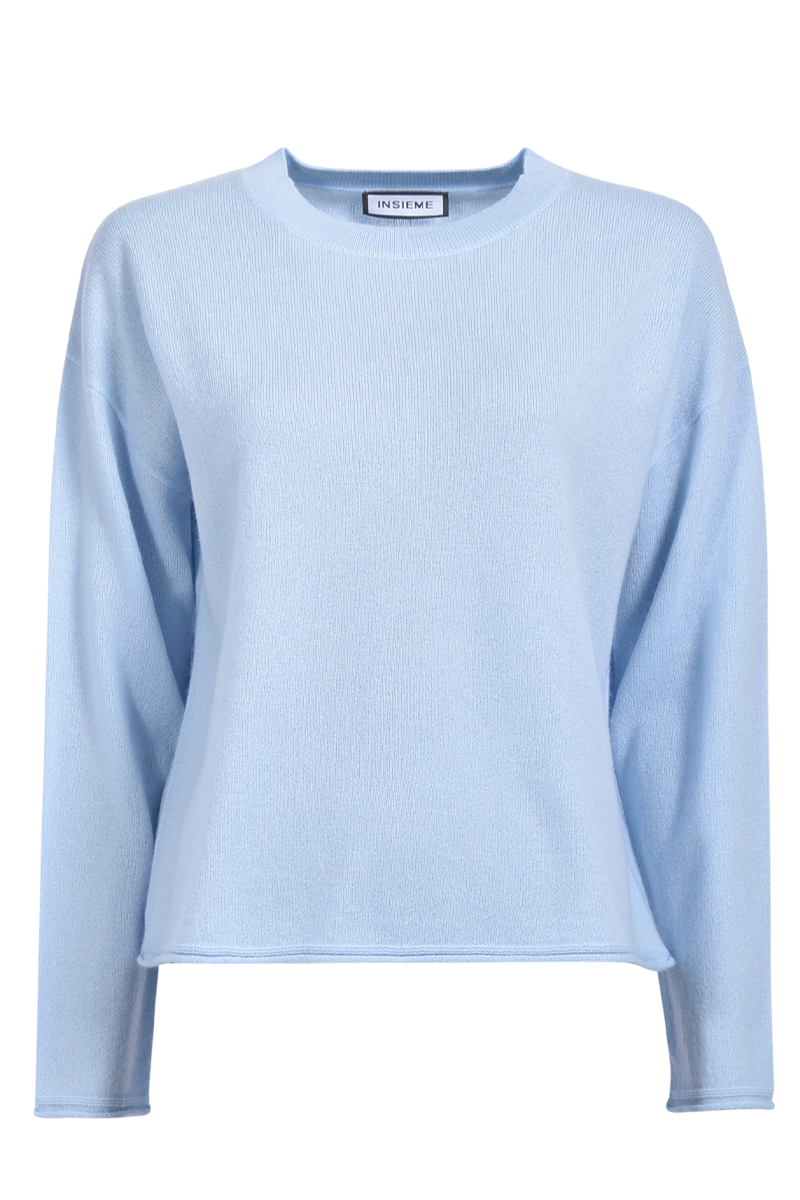 Rundhalspullover in klassischer Form von INSIEME