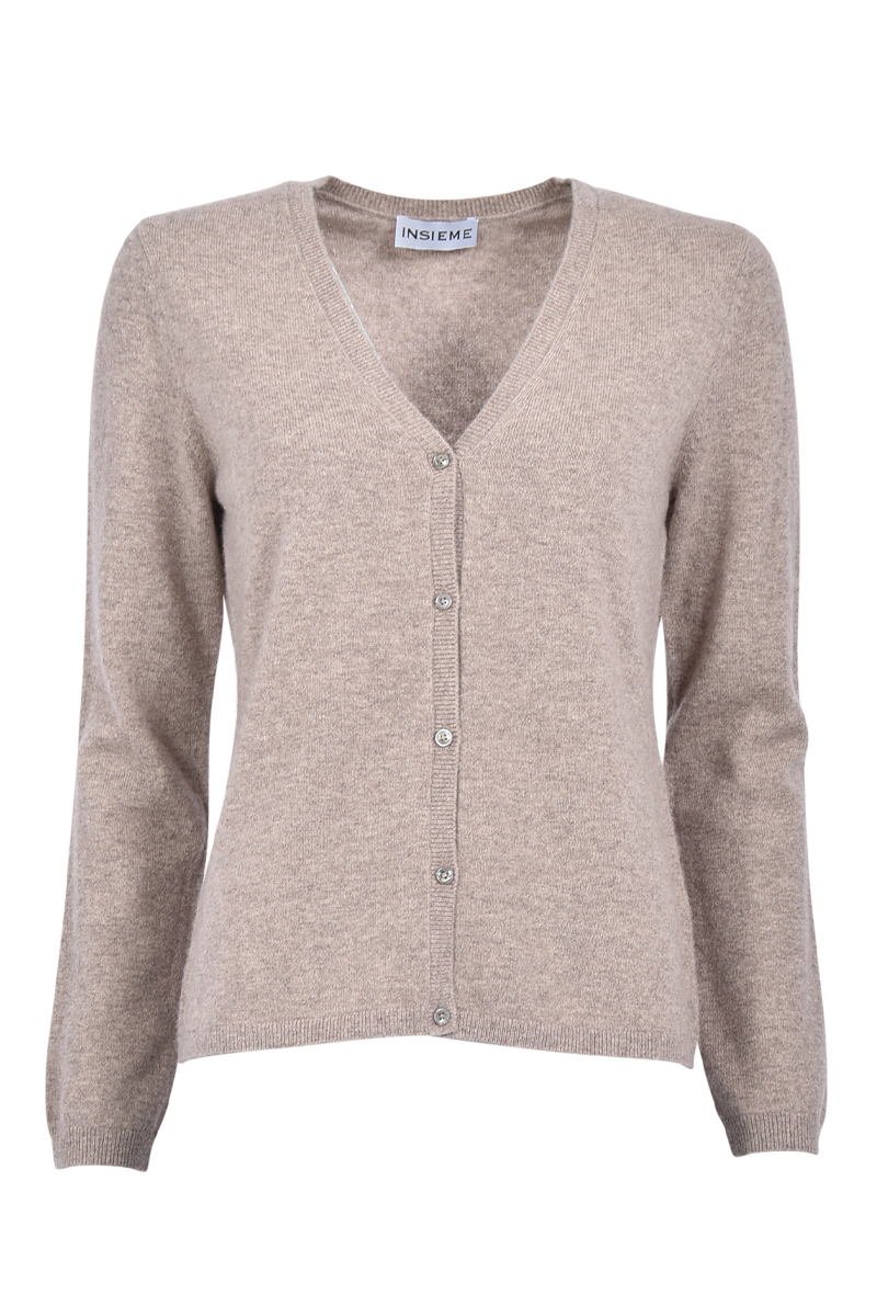 Klassischer Cardigan aus 100% Kaschmir von INSIEME.