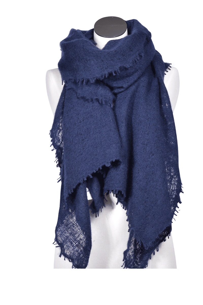 Edles Cashmere-Tuch von PUR SCHOEN, Marine Edles Cashmere-Tuch von PUR SCHOEN, Marine