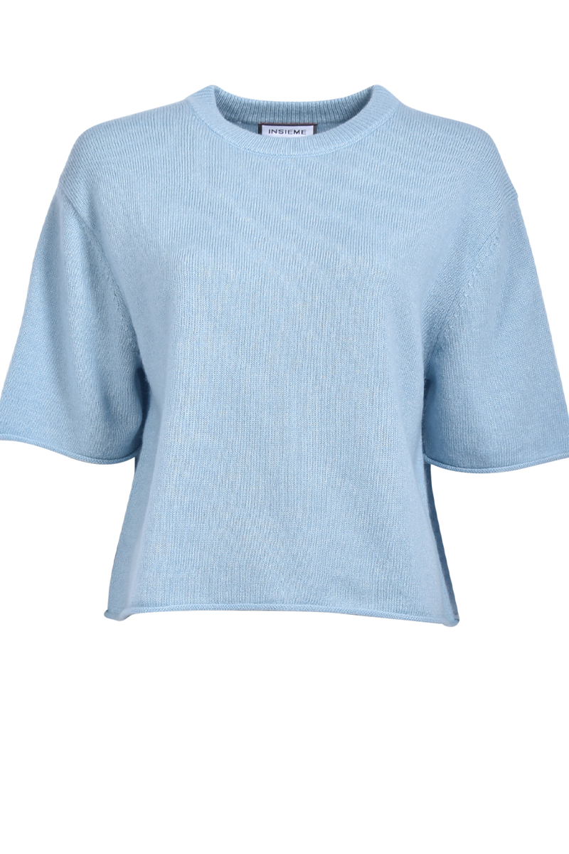 Rundhalspullover mit 3/4-Ärmeln von INSIEME.