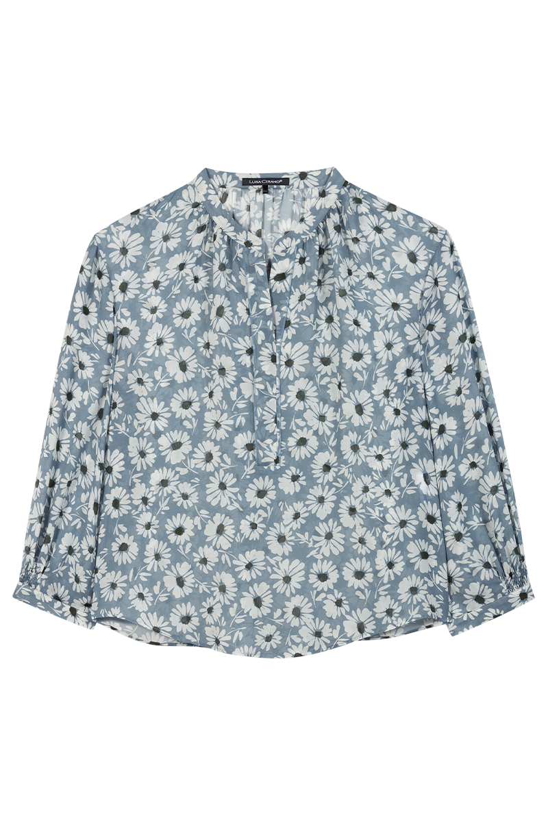 Bluse mit Smart-Flower-Print von LUISA CERANO.