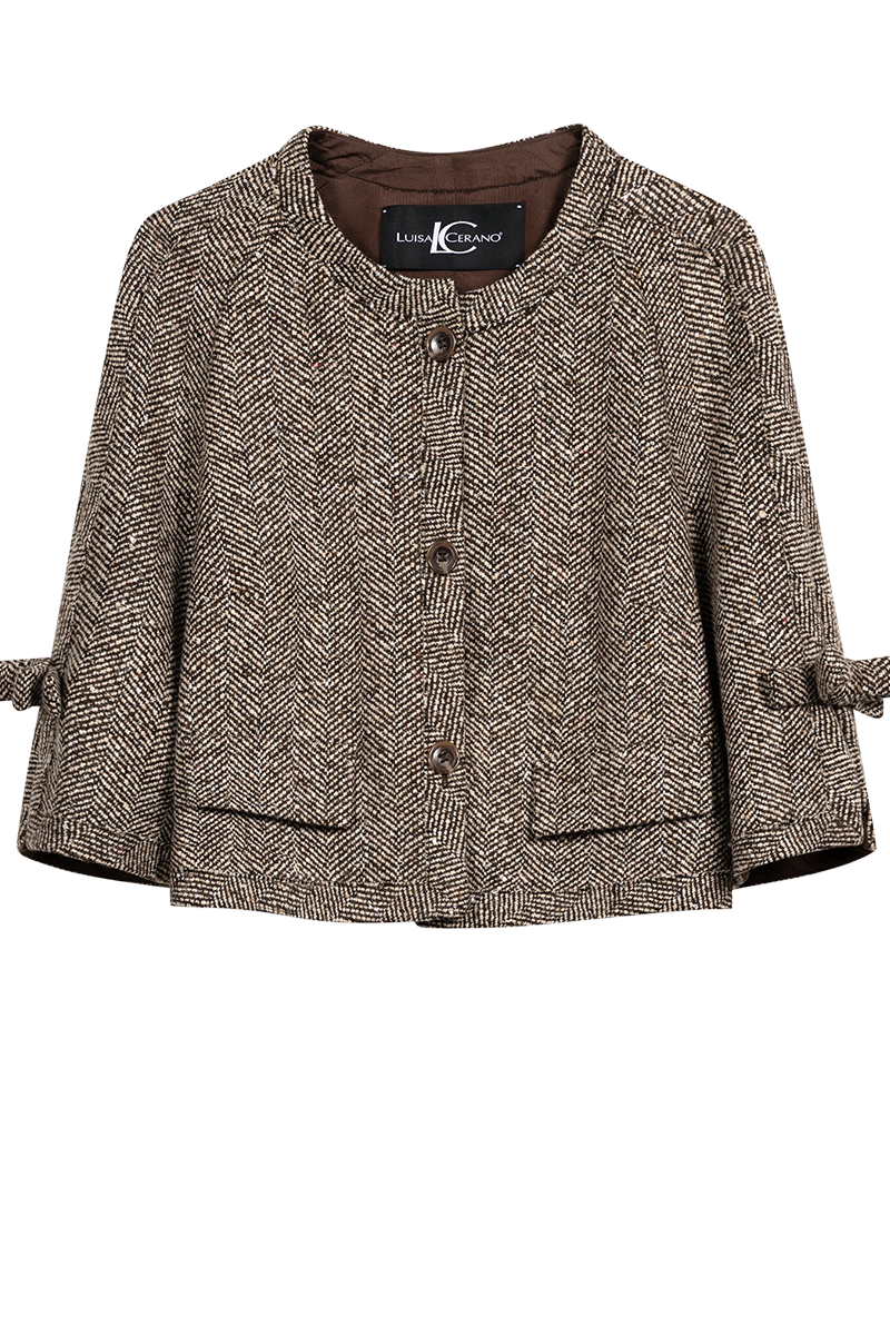 Feminine Fischgrat-Jacke von LUISA CERANO.