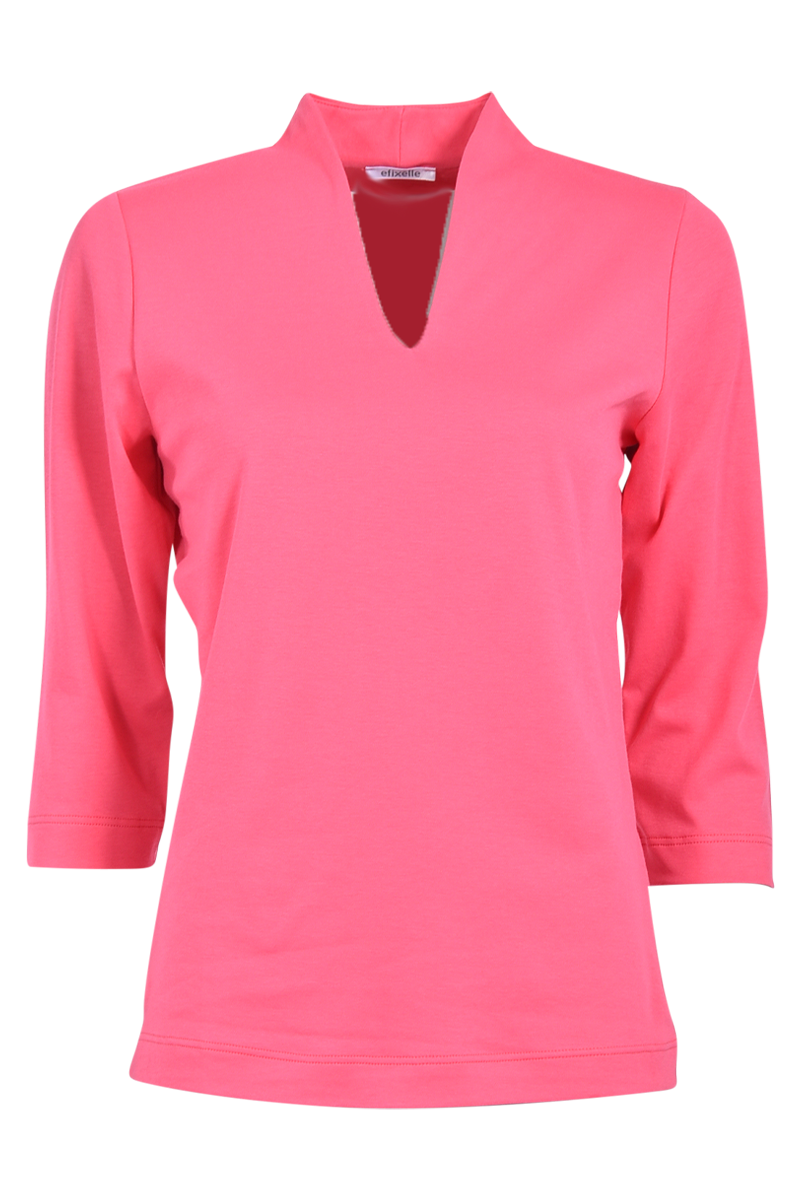 Kelchkragenshirt aus Baumwolle von EFIXELLE