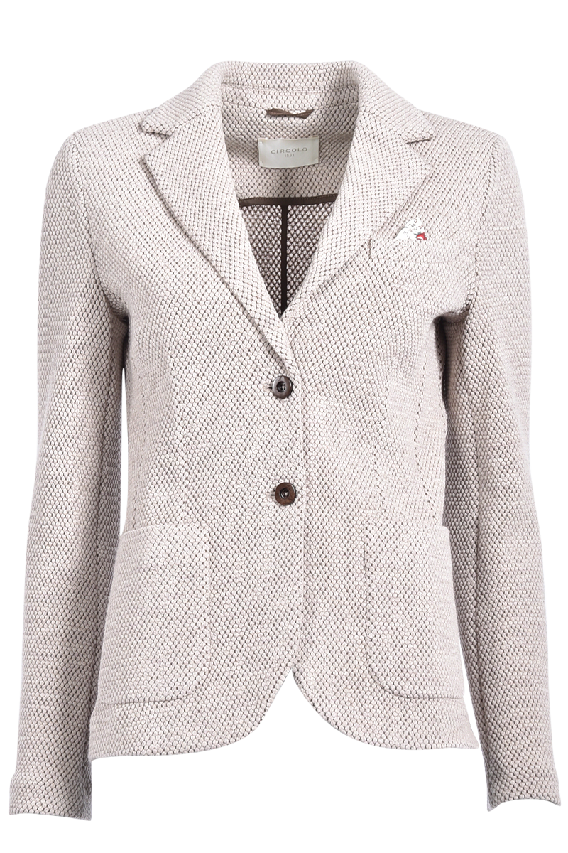 Wollblazer mit Wabenmuster von CIRCOLO.