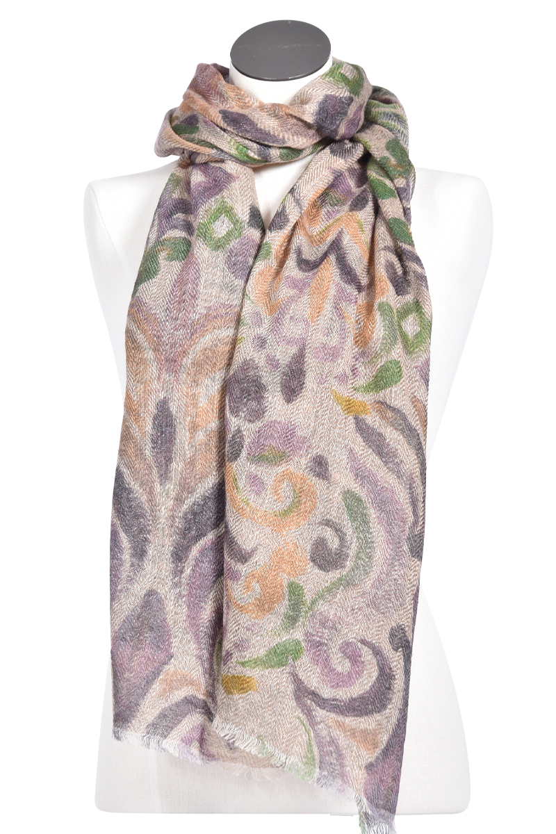 Wollschal mit Ornamenten-Motiv von MEL & DAVIS