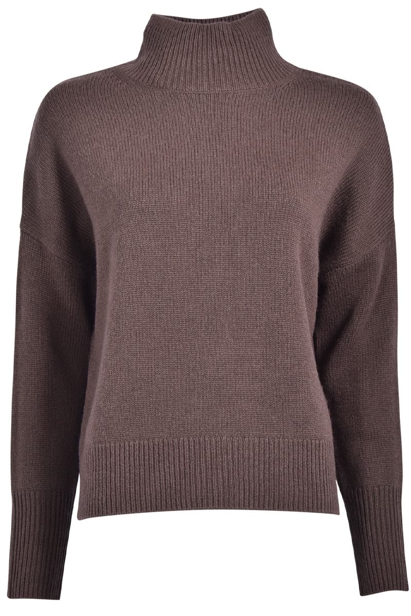 Stehkragenpullover mit verlängertem Rückteil von INSIEME.